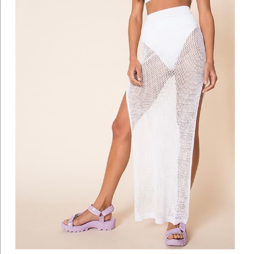 SUPERDOWN yael knit maxi skirt